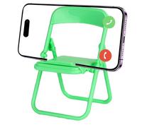 Folding Chair Phone Holder - Smartphone Stand, Hands-Free Phone Usage, Seat Design Display Stand | Lightweight Triangular Bottom for Office Home Table Decoration Supporting and Accessories