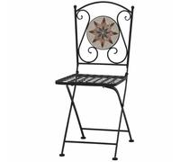 Folding Chair Stella High-quality Hand-laid Mosaic Metal Powder-coated New