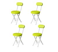 Folding Chairs with Cushion, Water-Resistant PU Leather, Rust-Proof Metal Frame, Portable Stackable for Events