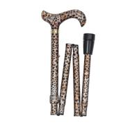 Folding Cheetah Derby Cane - Height adjustable