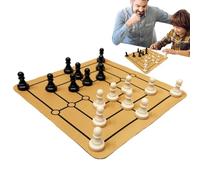 Folding Chess Board - Wood 24x24cm | Chess Board Game, Portable Cheiss Set | Classic Strategy Game Suitable For Home, Travel, School, Family Fun, And Ches Enthusiasts