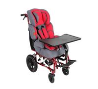 Folding Child Wheelchair with Recline Function and Dining Table for Travel and Rehabilitation