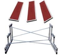 Folding Choral Risers, Galvanized Steel High Load Bearing 1100 Lbs, Ideal for Wedding Parties Group Photos and Speeches