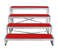 Folding Choral Stairs Stage Riser Platform Multi-Level Public Seating Portable Stage Platform，Choir Stage Steps Platform for Classroom Church Concert Theater, Staircase Step Risers, Group Sh
