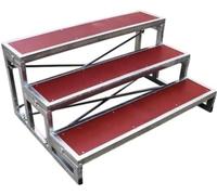 Folding Choral Stairs Stage Riser Platform Multi-Level Public Seating Portable Stage Platform，Choral Risers Platform, Choir Stage Risers Anti Slip Commercial Riser Platform School Church The