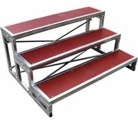 Folding Choral Stairs Stage Riser Platform Multi-Level Public Seating Portable Stage Platform，Speaking Engagements, Choral Risers Platform - Step for Music Lectures, Group Photos, Choir Perf