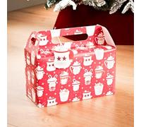 Folding Christmas Gift Box 2pk - Red Santa - Take Your Christmas Gift Giving Game To The Next Level With This Pack Of Folding Christmas Gift Boxes!