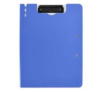 Folding Clipboards A4 Clipboard with Padfolio Double Clips Pen Holder Nursing Clip Board with Cover Royal Blue Purple