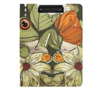 Folding Clipboards Leaf Pumpkin Frog A4 Clipfolio Double Metal Clips Pen Holder Office Clip Board with Cover