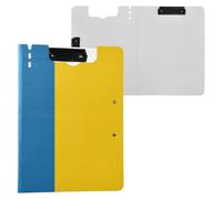 Folding Clipboards National Flag of C?te D'Ivoire A4 Clipboard Folio Double Metal Clips Pen Holder Nursing Clip Board with Cover