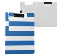 Folding Clipboards National Flag of Greece A4 Clipboard Binderfolio Two Metal Clips Pen Holder School Clip Board with Cover