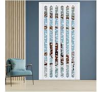 Folding Closet Doors Interior Sliding Room Divider Foldable Hallway Gate SpaceSaving Design (21x80in / 53.5x203cm)