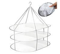 Folding Clothes Drying Rack - Foldable Laundry Racks for Drying Clothes | Mesh Large Dry Hanger, Apartment Must Haves for Clothing Socks Underwear Sweater Toys Home Travel
