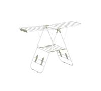 Folding Clothes Drying Rack, White + Green