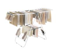 Folding Clothes Drying Rack, White + Grey