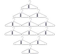 Folding Clothes Hanger 12 Pieces Portable Space Saving Lightweight Supplies