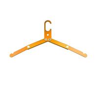 Folding Clothes Hanger Orange Aluminium Alloy Foldable Non-slip Lightweight