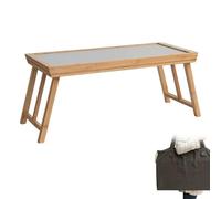 Folding Coffee Table, Japanese Floor Table with Tote Bag and Side Guard for Floor Sitting, Portable and Compact Design, Ideal for Home and Outdoor Use