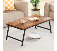 Folding Coffee Table, Portable Low Rectangular Table for Small Spaces, Foldable Floor Desk with Leg Latches, No Assembly Required, for Home Office, Modern Design