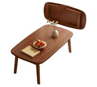 Folding Coffee Table, Portable Rectangle Floor Table for Low Sitting, Ideal for Eating in Bedroom, Living Room, or Balcony