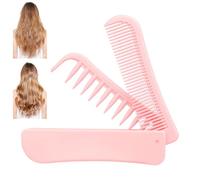 Folding Comb | Double Head Hairstyle Grooming Tool, Fine Teeth Folding Comb - for Home, Travel, Holiday, Apartment, Hotel, College Residence,