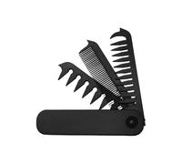 Folding Comb, Foldable Hair Brush with Fine and Wide Teeth, 8.66x1.1x0.39 Inches Compact Portable Grooming Comb for Travel, Gym, Business Trips, Daily Use, Fathers, Husbands