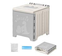 Folding Commode - Lightweight Camping Toilet, Outdoor Travel Potty | Long Lasting Portable Sanitation Solution, Reliable Secure Hygienic Waste Disposal System for Adults and Children