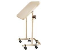 Folding Computer Desk with Cup Holder & Lockable Wheels - Portable Gaming & Home Office Table Versatile Bedside Tray for Laptops and Dinner Ideal for Small Spaces