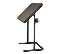 Folding Computer Desk with Lockable Wheels and Cup Holder, Portable Gaming and Home Office Desk for Laptops and Dinner Use