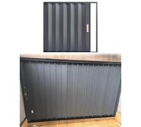 Folding Concertina Door, Aluminum, Space-Saving Retractable Sliding Door for Cabinet/Cupboard/Window, Customizable with Lock & Frame