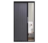 Folding Concertina Door, Locking Sliding Door with Key, Bedroom Divider, Privacy Gate, 23-80 Inch Width, Metal Construction, Versatile Closet Door