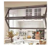Folding Concession Service Windows, Foldable Sliding Windows With Reinforced Glass & Locks, Vertical Folding Window For Dining Car/Café/Bakery/Grain Shop/Fast Food Restaurant(((WXH) 63x97cm)