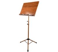 Folding Conductor Music Stand - Height Adjustable Wooden Sheet Music Organizer for Various Performance Scenes