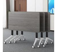 Folding Conference Table le Seminar Tables with Flip Top Design Aluminu for Dynamic Meetings Training & Offices Classrooms Grey 47.2"x15.7"x29.5"