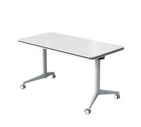 Folding Conference Table with Wheels 63x16x30in WhitePortable Office Training Table for Meeting Rooms Classrooms 1 Pack SpaceSaving Design