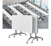 Folding Conference Table with Wheels for Training Rooms and Meetings
