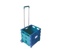 Folding Container Trolley Blue /Green 356684