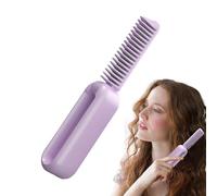 Folding Cordless Hair Straightener - Use for Straightening and Curling | USB Rechargeable 60-Minute Battery Portable Negative Ion Hot Brush | Travel Hair Styler - Home and Travel Use