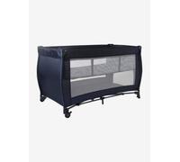 Folding cot with 2 mattress heights navy blue