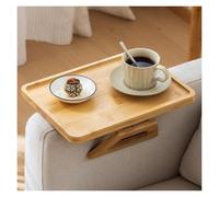 Folding Couch Arm Tray, Sofa Arm Tray Foldable Bamboo 33x24 Cm Multicolor(Wood)