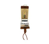 Folding Cribbage Board Game Set Fun Table Game with Wooden Board Faux Leather Case Classic Cribbage Game with Full Deck