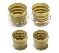 Folding Cup for Travel - 4-in-1 Portable Drinking Cup | Portable Drinking Cup for Men and Women, Travellers, Tourists, Campers, Hikers, Fishermen, Hiking, Backpacking, Fishing, Road Trips and Hotels