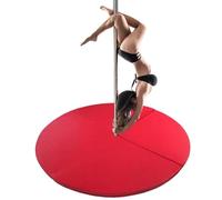 Folding Dance Pole Crash Mat, 120cm Red EPE Foam Safety Pad, 3cm Thick Protective Mat for Aerial Dance & Pole Beginners, Cushioned Fall Padding