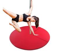 Folding Dance Pole Crash Mat 4ft/5ft/6ft - Round Safety Cushion for Stripper Pole, Aerial Hoop & Silks, Portable Fall Pad for Dance Floor Stability