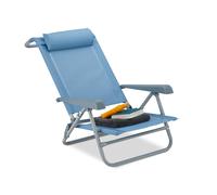 Folding deck chair Adjustable Garden Lounger 8 Positions Lightweight 120 kg