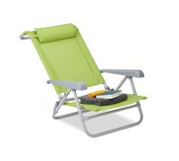 Folding deck chair Adjustable Garden Lounger 8 Positions Lightweight 120 kg