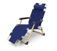 Folding Deckchairs Zero Gravity Foldable Zero-Gravity Lounge Chair Recliner Cotton Pad Adjustable Reclining Garden Outdoor Terrace Sun Lounger Can Hold Up To 150Kg- + Thick Co
