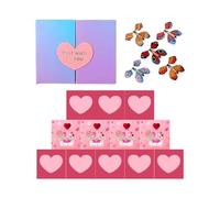 Folding Dedicated to the Feast of St. | for Marriage Proposals - Red Bouncing Envelope Box, for Birthdays Wedding Proposal Confession Partner Spouses Boyfriends Wives