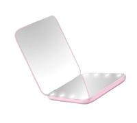 Folding Design Makeup Mirroring Including 2x Magnification and Natural LED Light for Precise Cosmetic Control Makeup with LED Light