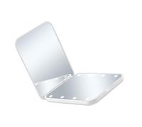Folding Design Makeup Mirroring Including 2x Magnification and Natural LED Light for Precise Cosmetic Control Makeup with LED Light